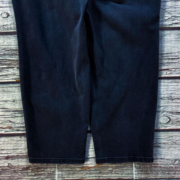 Torrid Womens Jeans plus size 26 Black Wash Embroidered Stretch Straight x31"ins - Picture 11 of 11